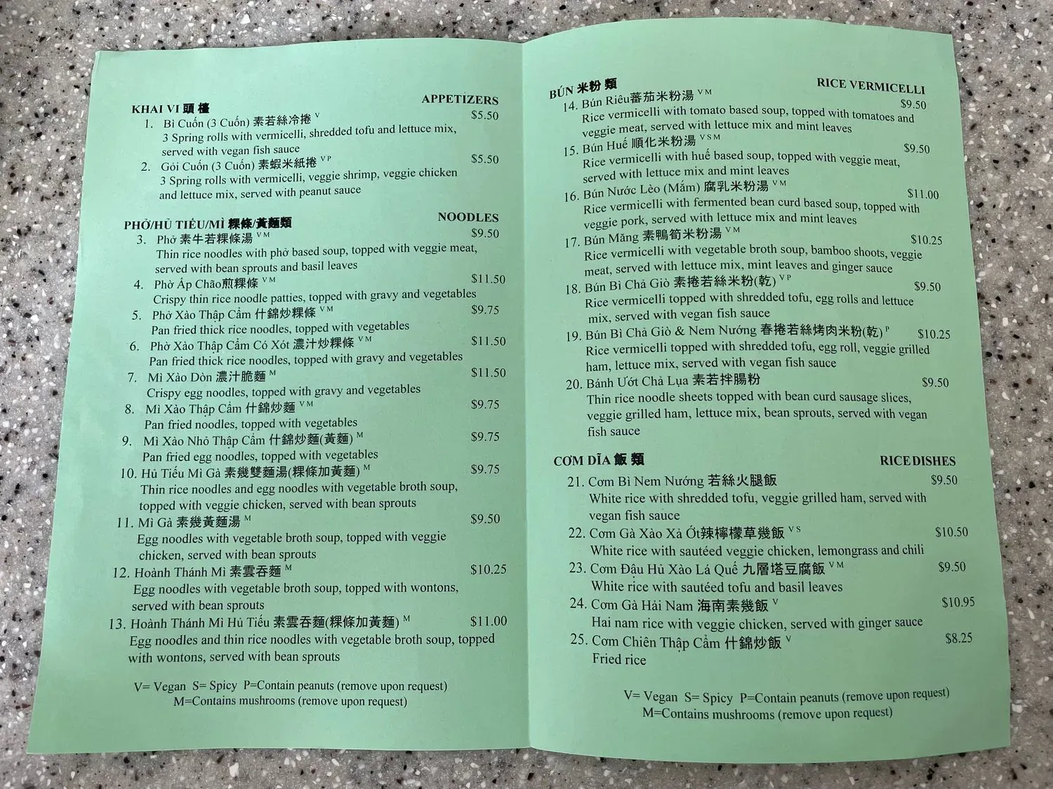 Menu 1