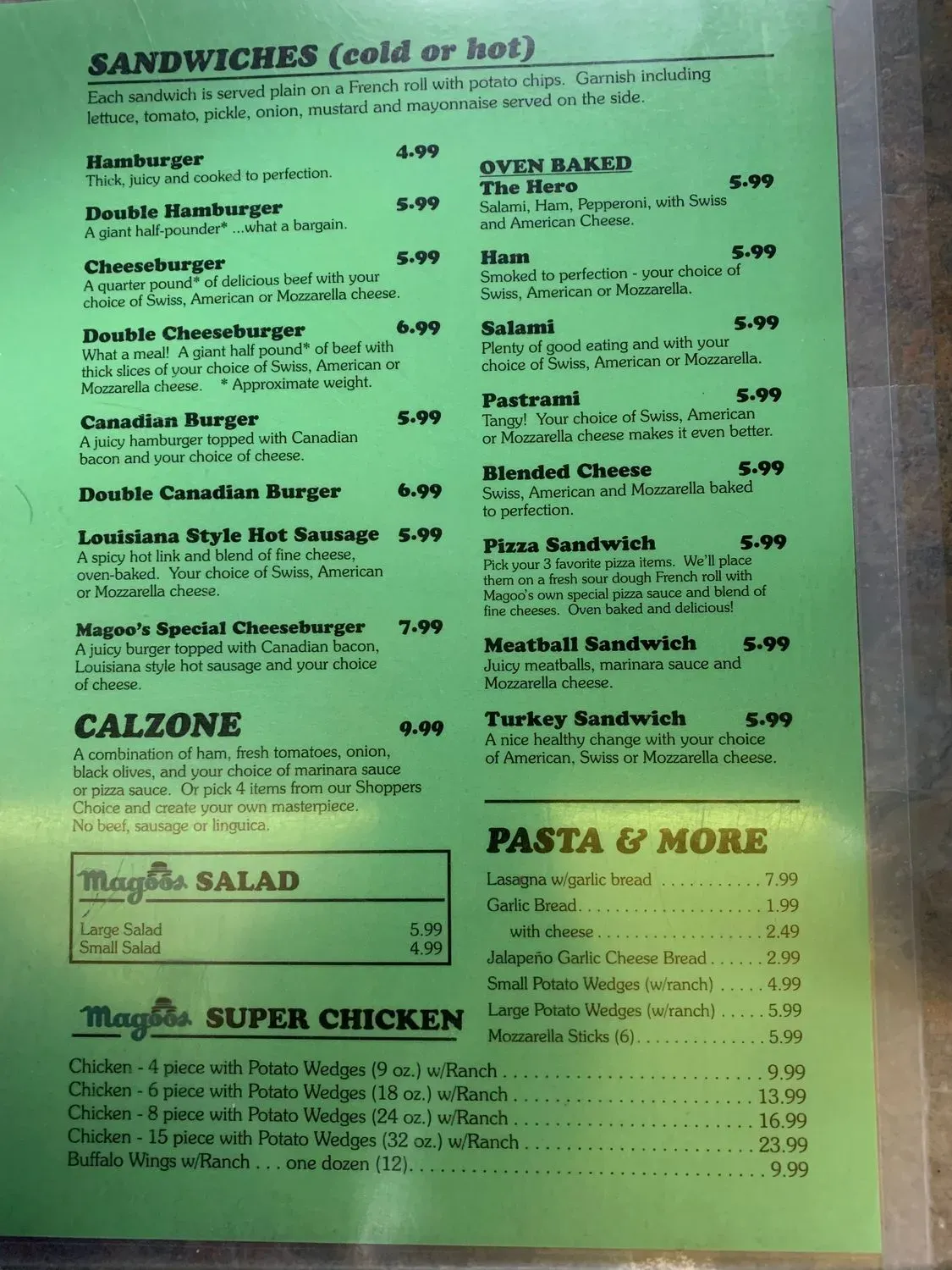 Menu 1