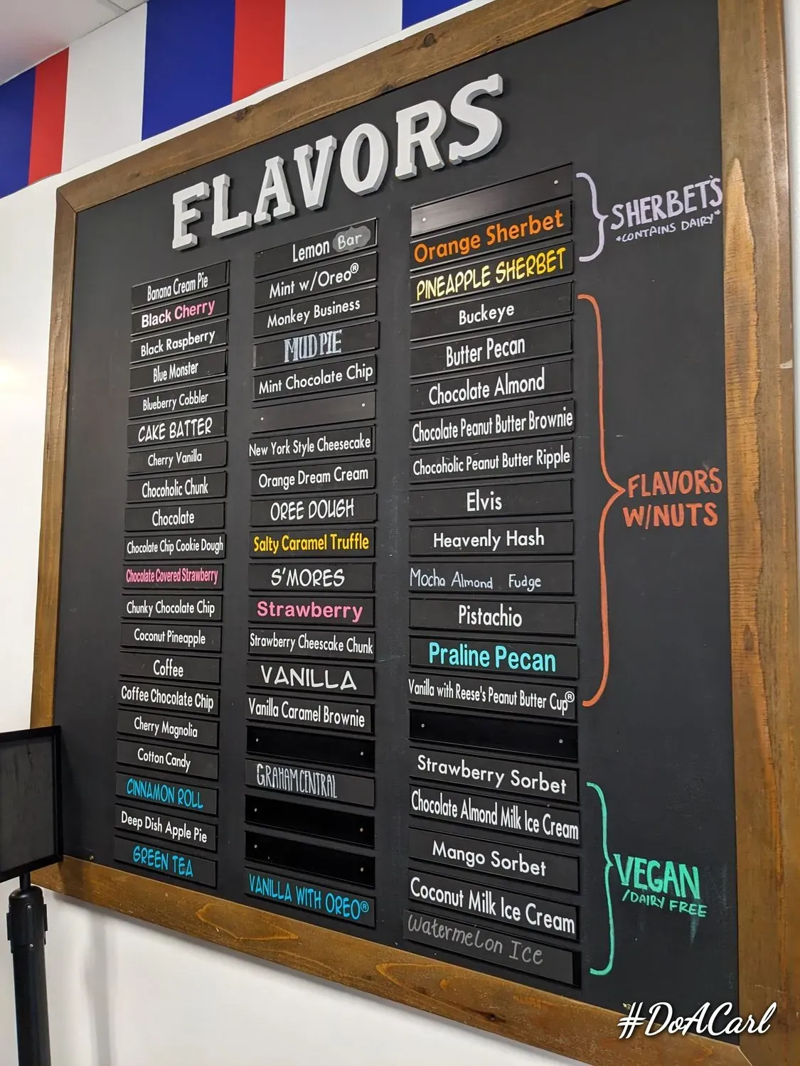 Handel's Homemade Ice Cream Menu - Updated November 2025