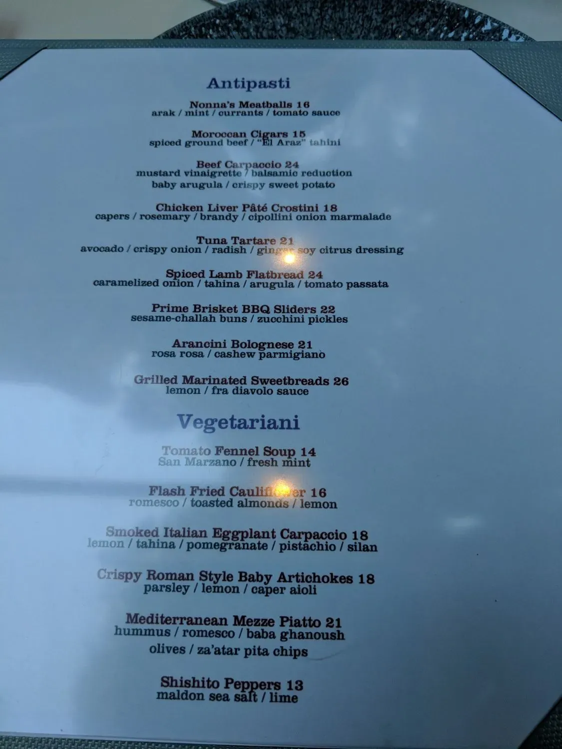 Menu 1