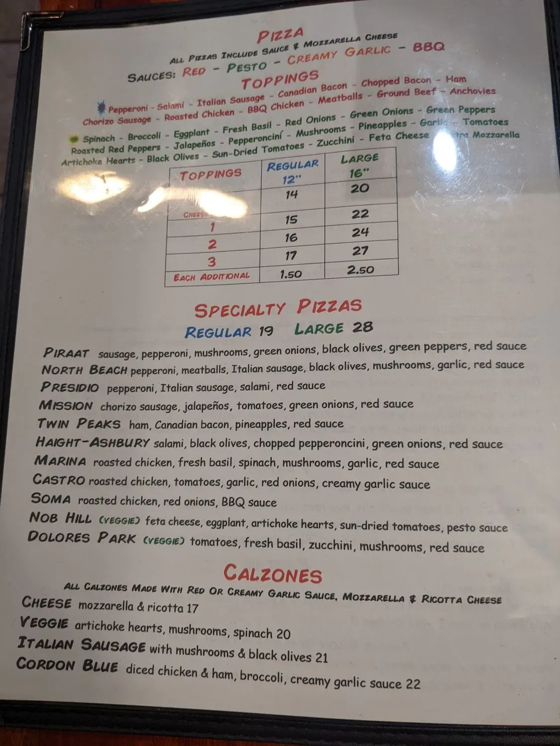 Menu 5