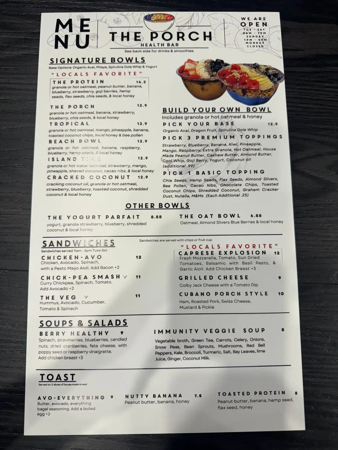 Menu 5