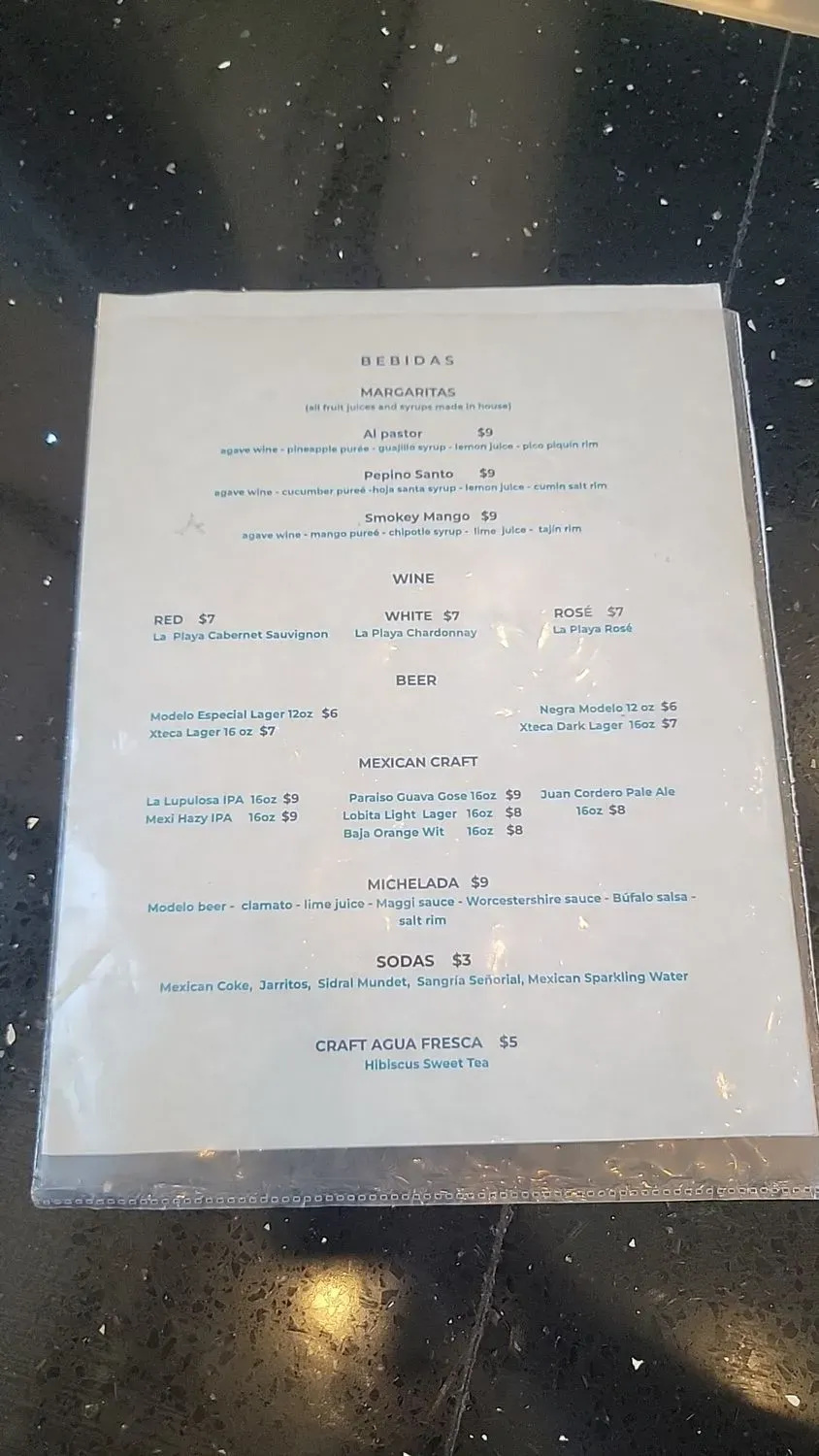 Menu 5