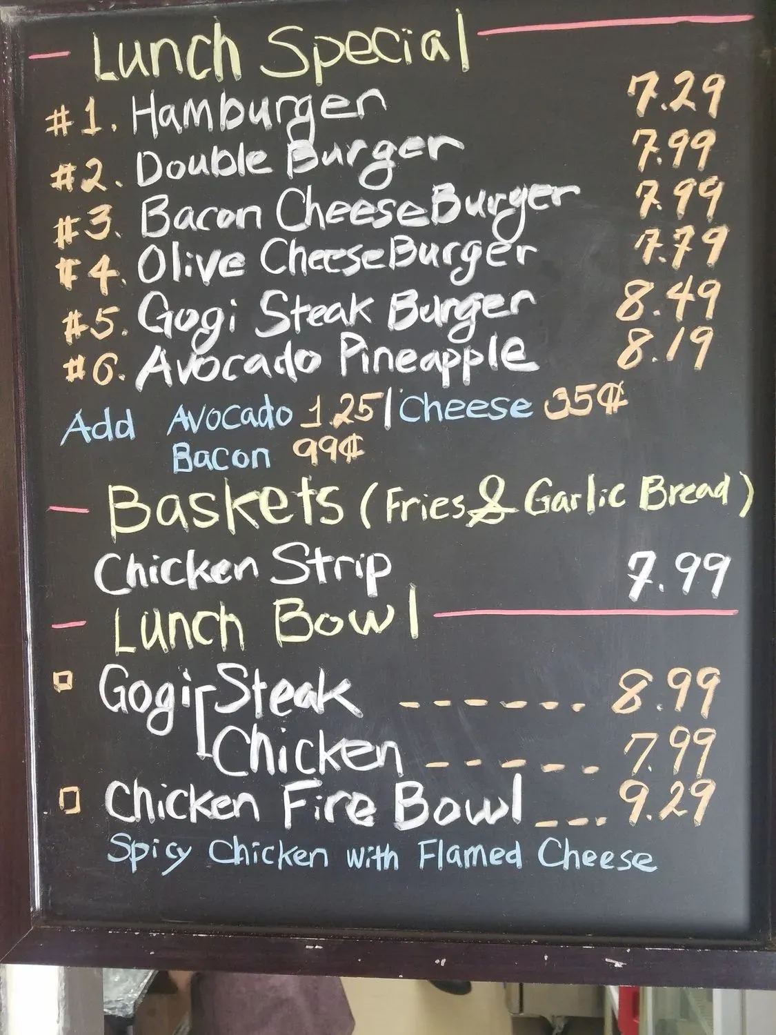 Menu 6