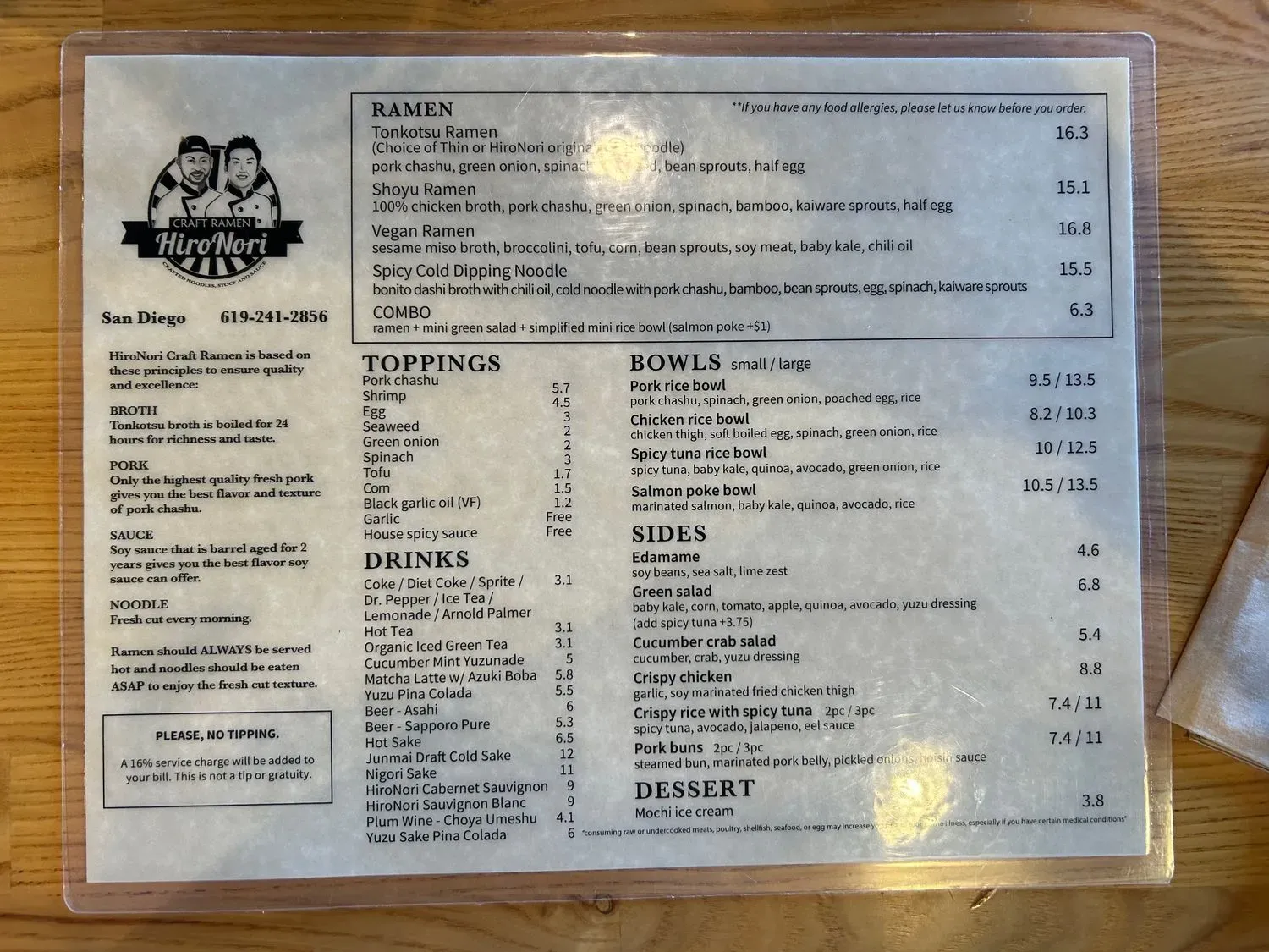 Menu 6