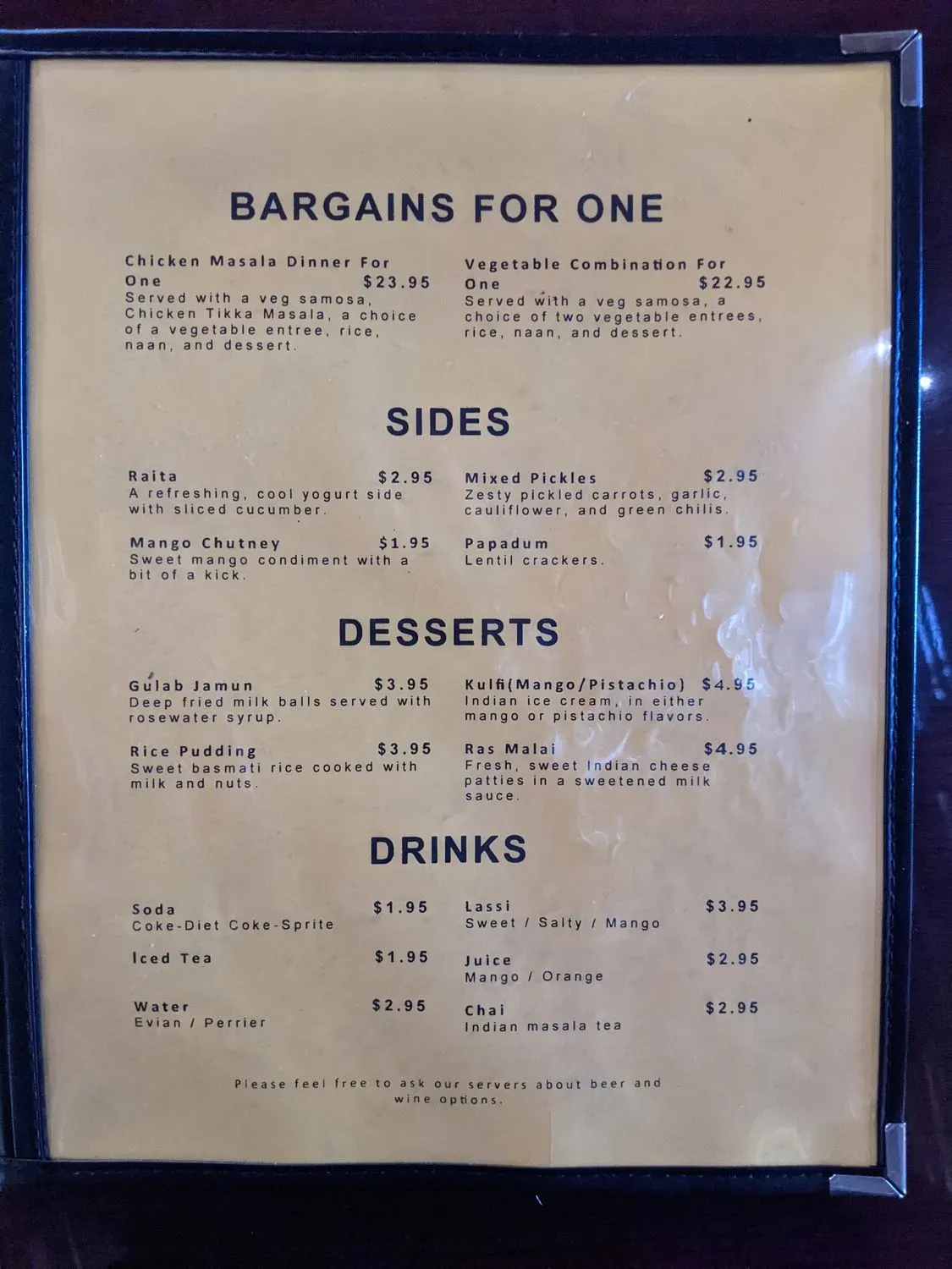 Menu 2