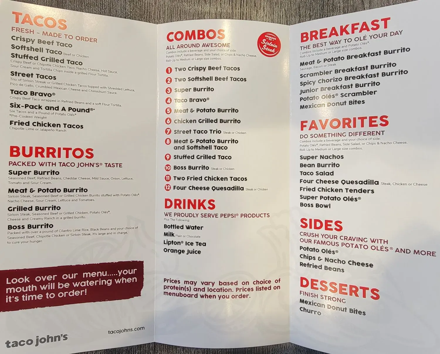 Menu 2