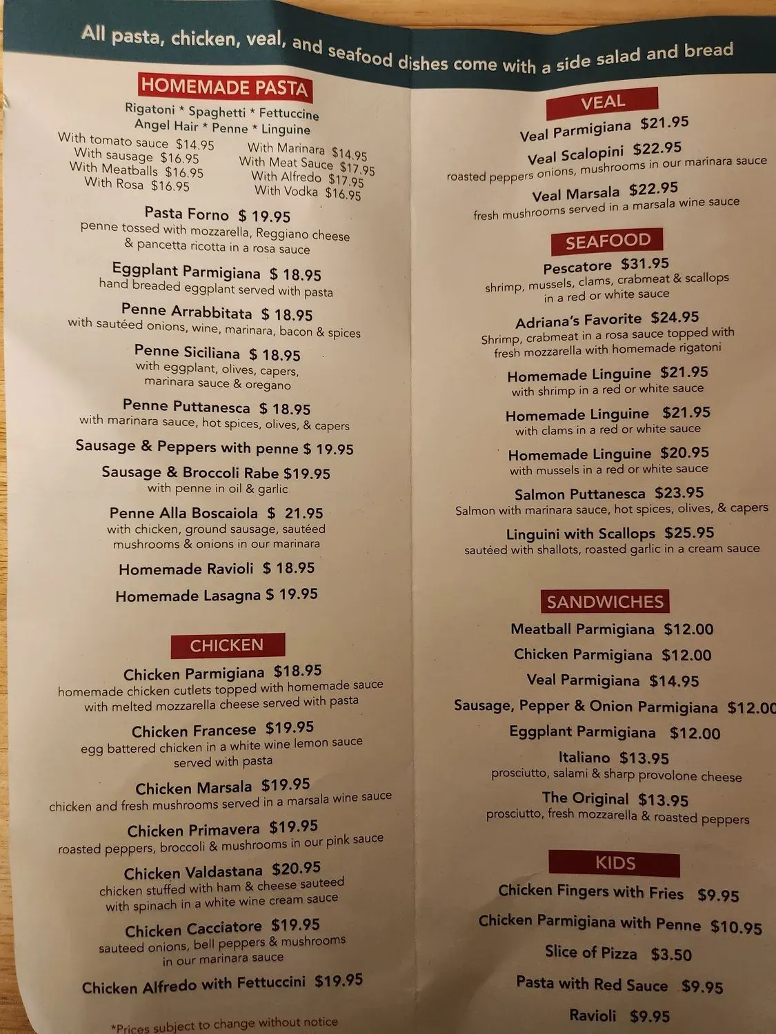 Menu 2