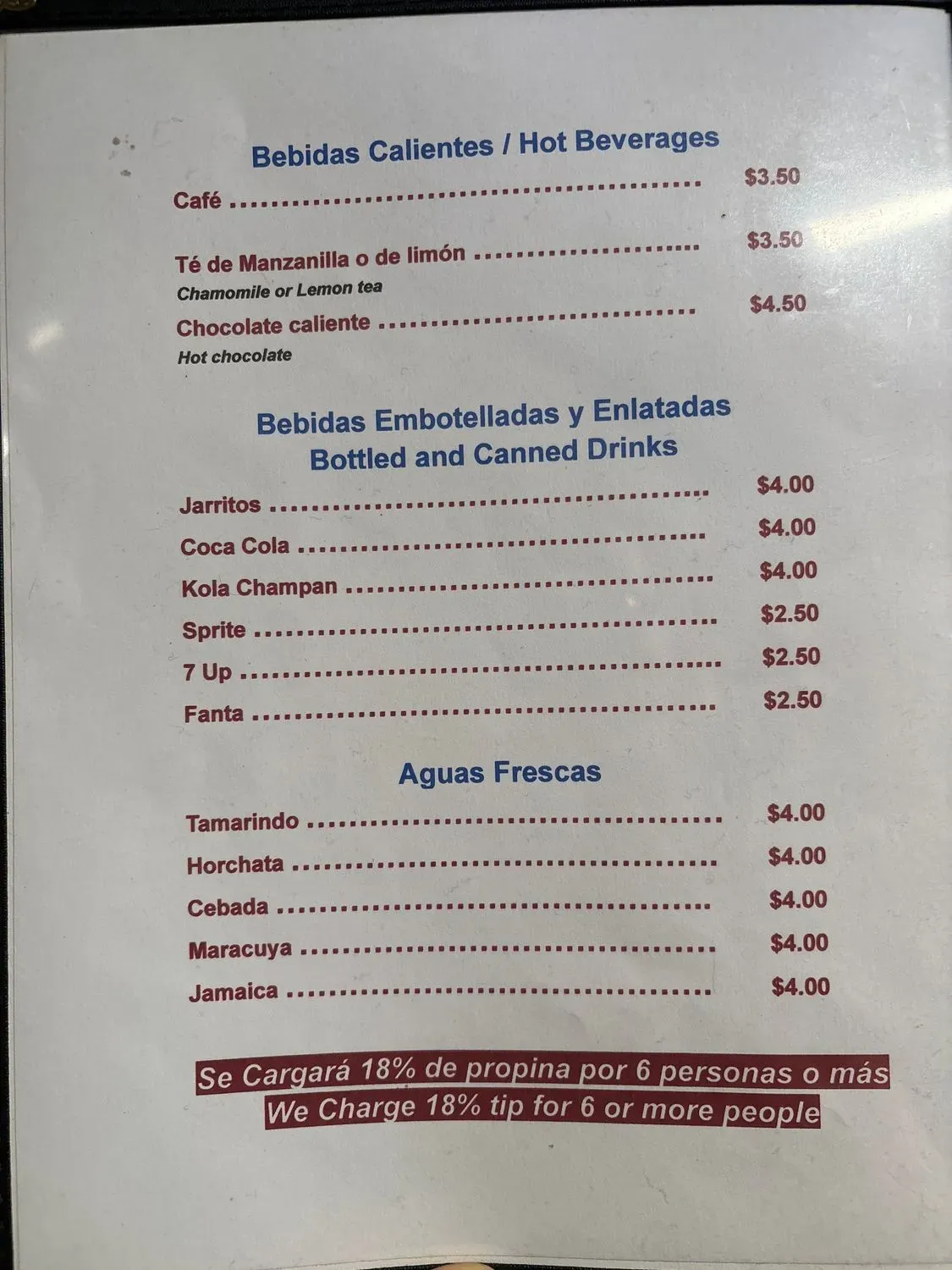 Menu 4