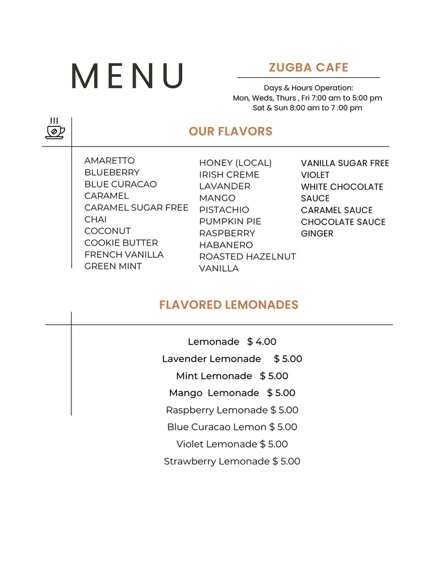 Menu 4