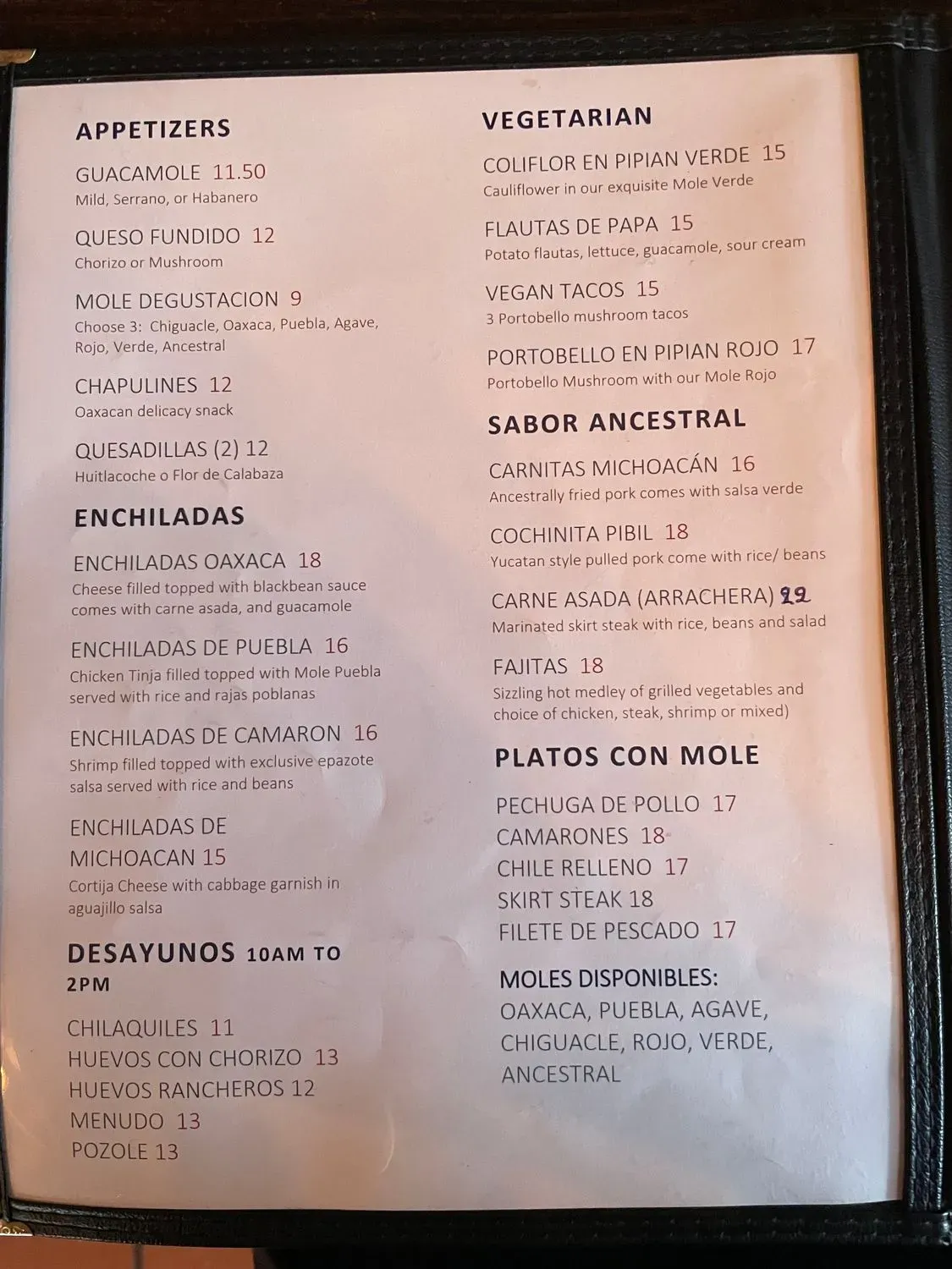 Menu 1