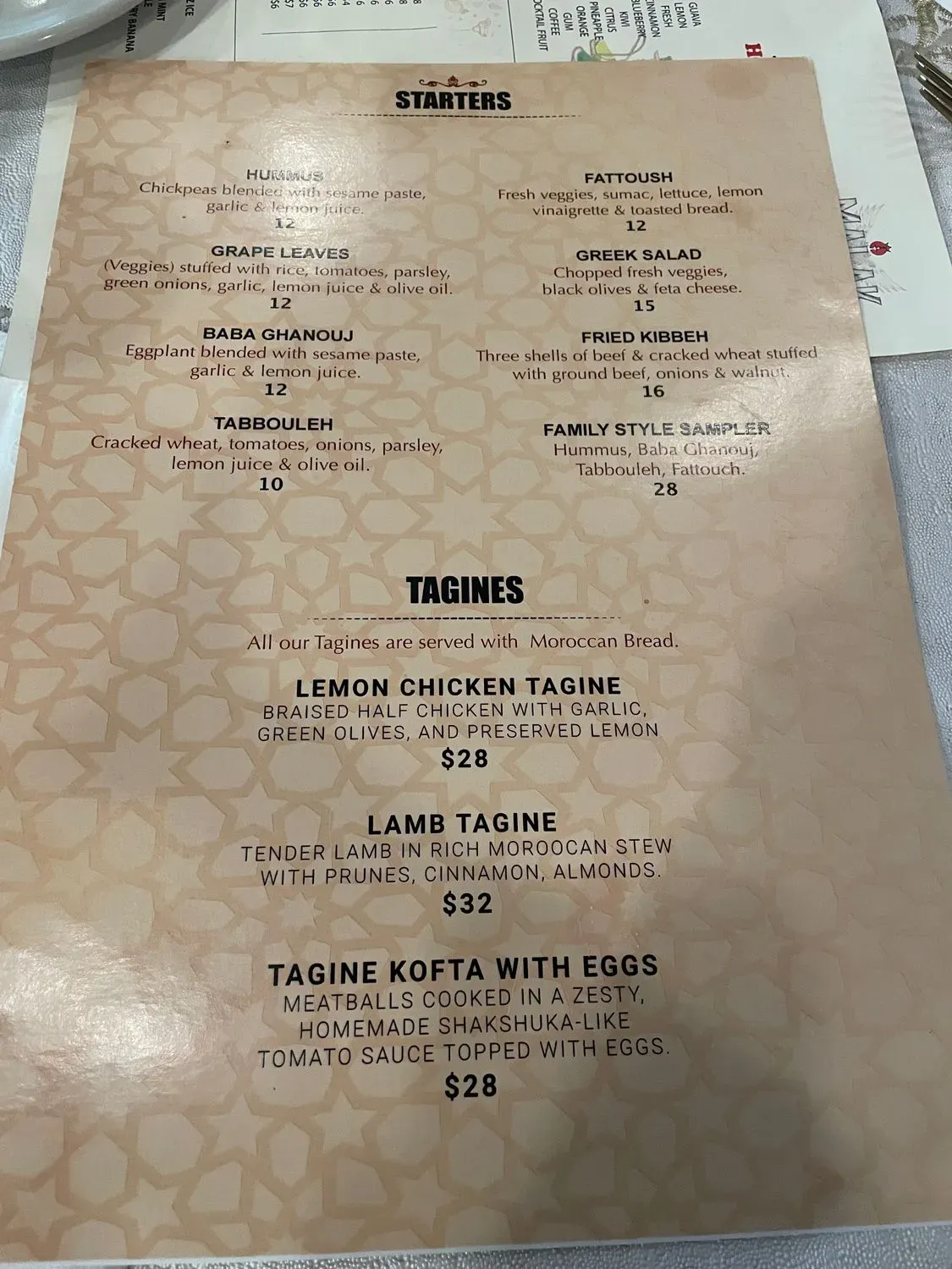 Menu 6