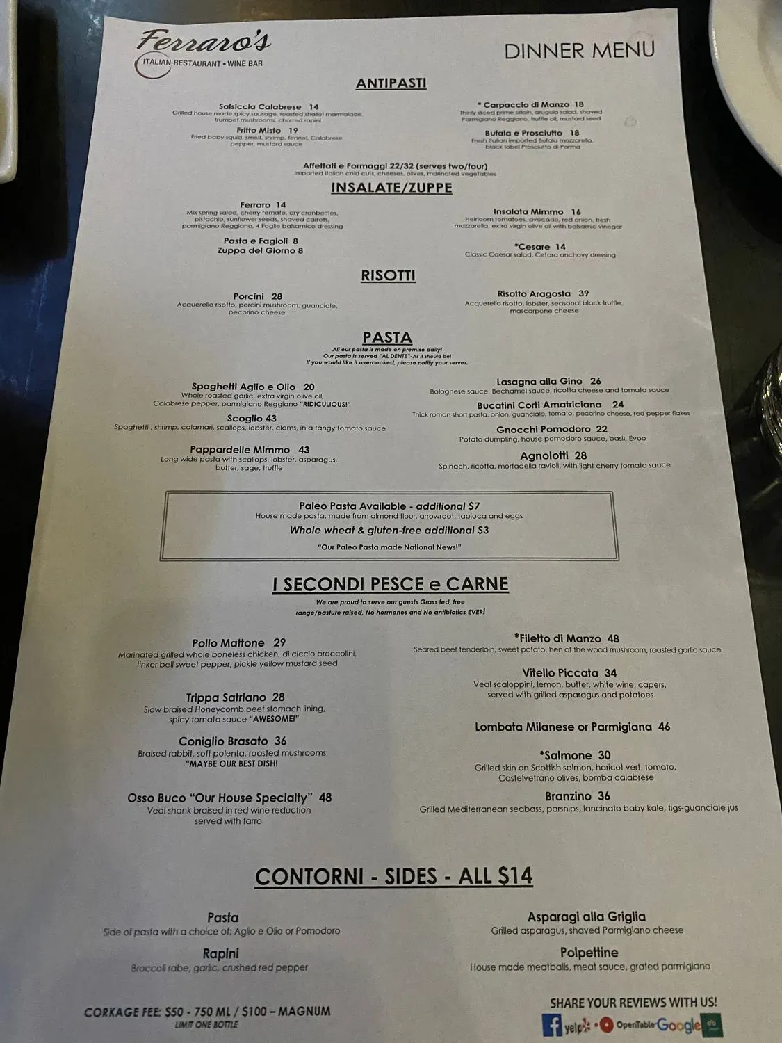 Menu 1