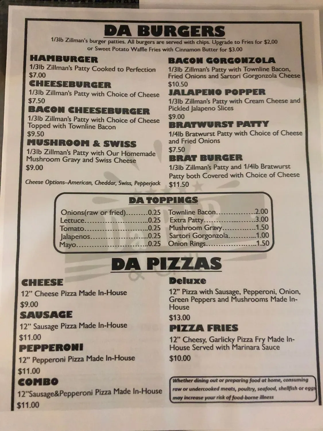 Menu 1