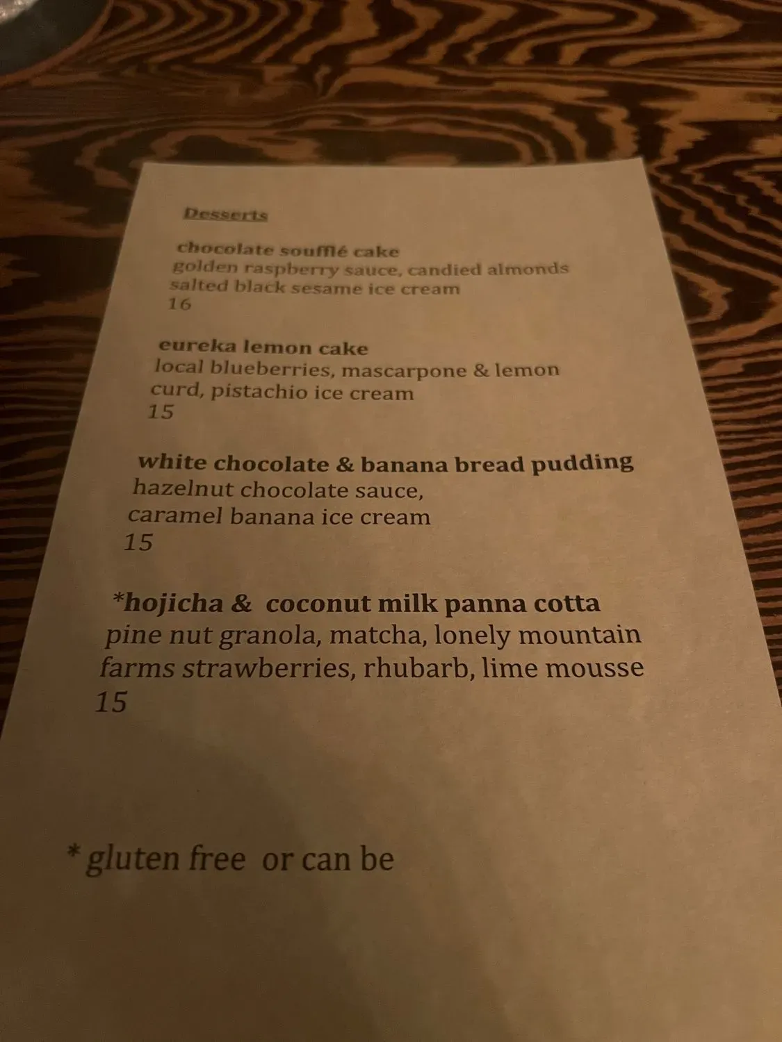 Menu 5