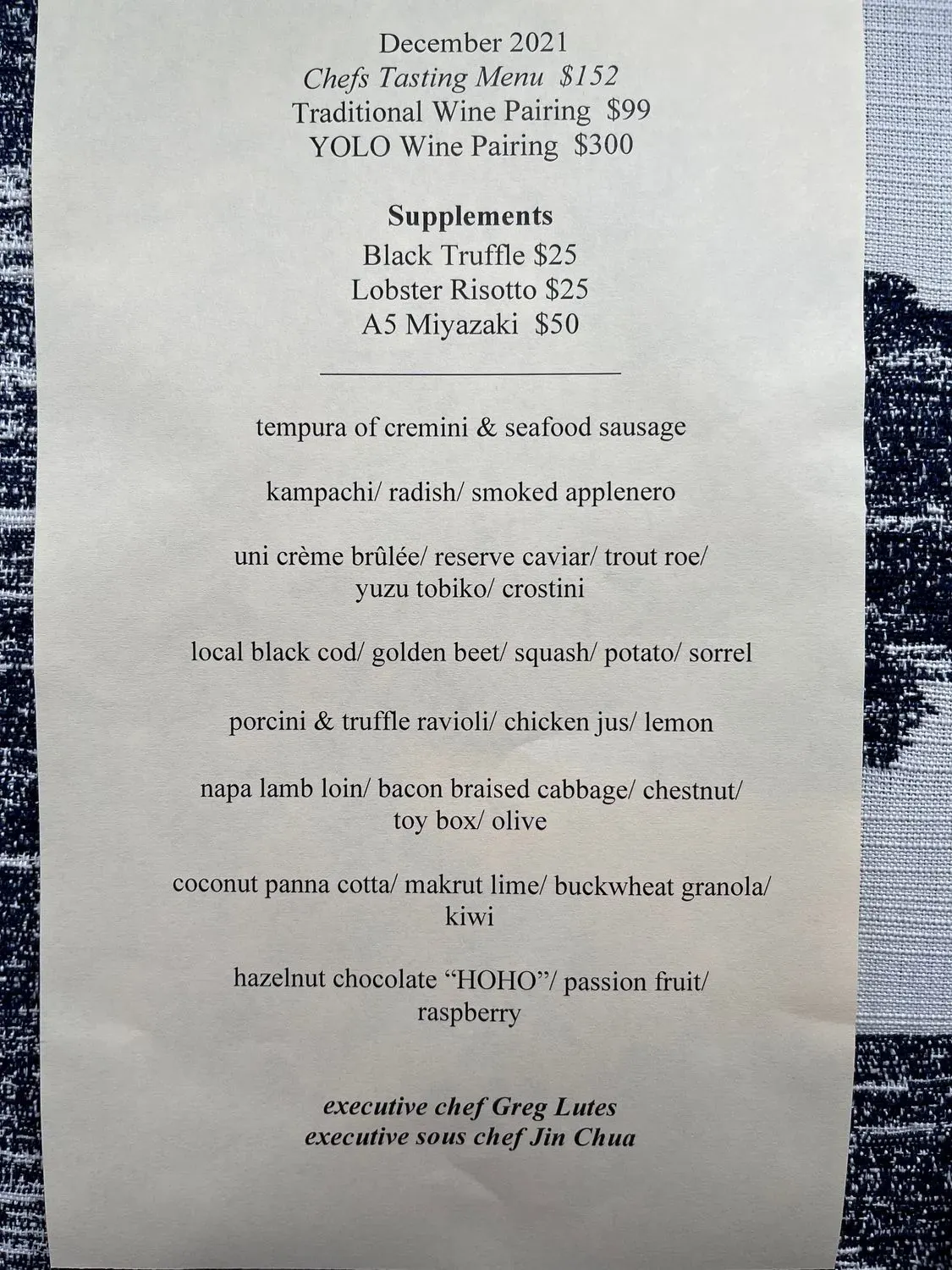 Menu 1