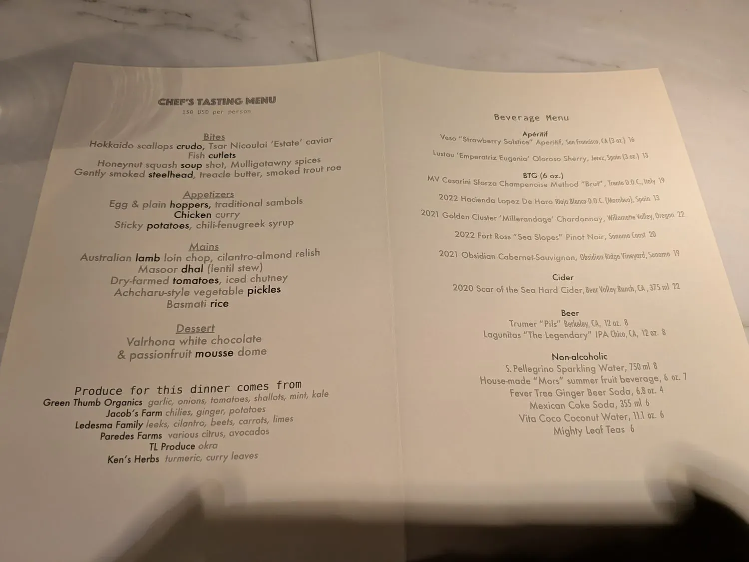 Menu 2