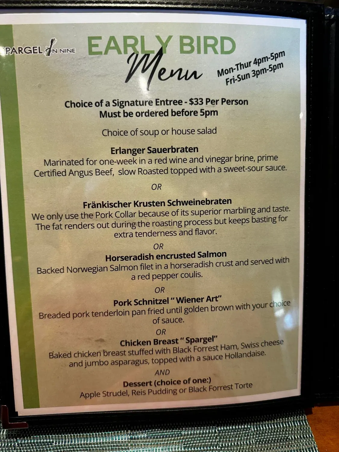 Menu 5