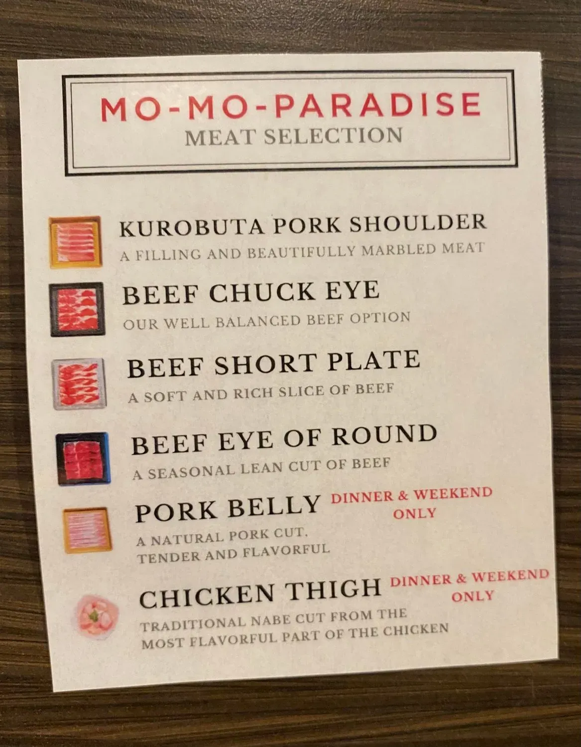 Menu 6