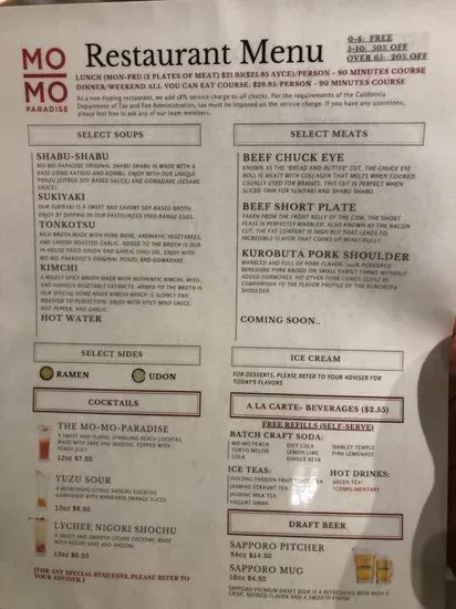 Menu 4