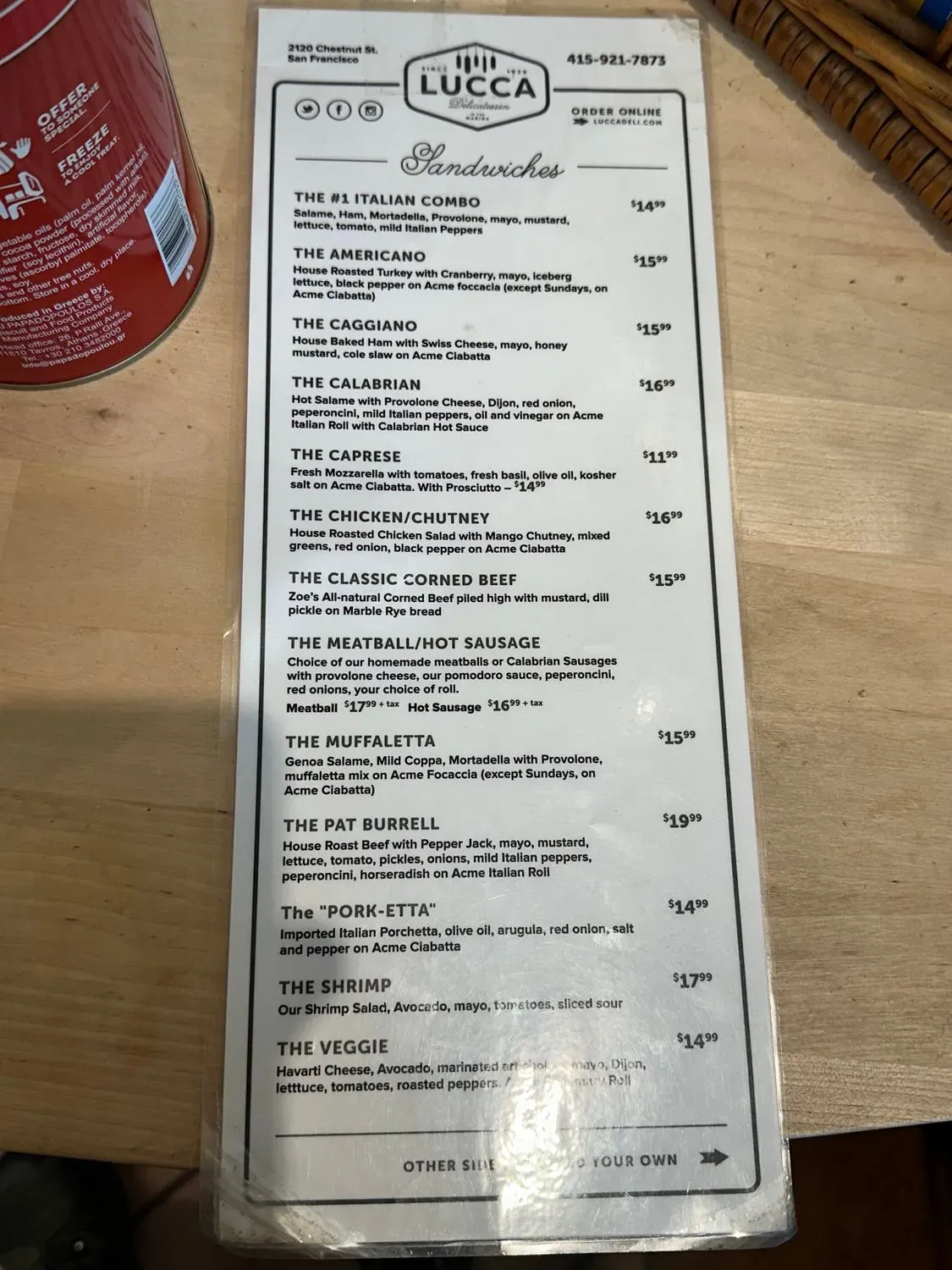 Menu 5