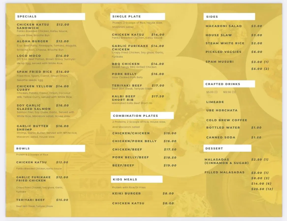 Menu 1