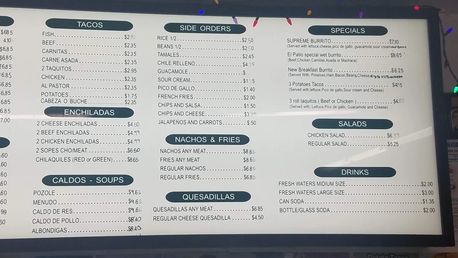 Menu 6