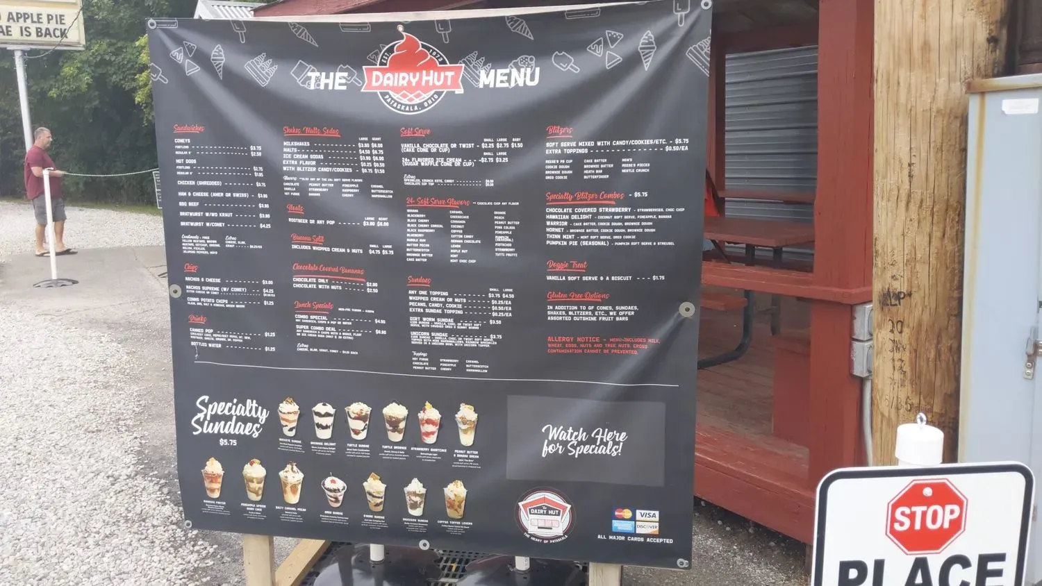 The Dairy Hut Menu - Updated November 2025
