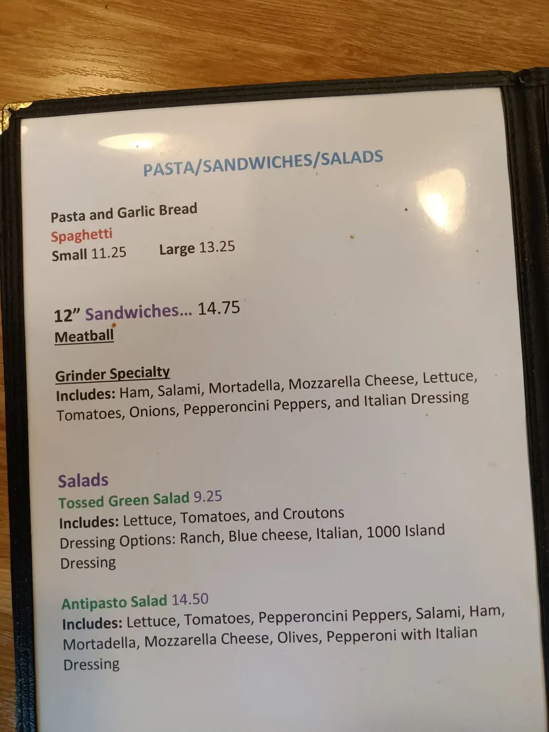 Menu 1