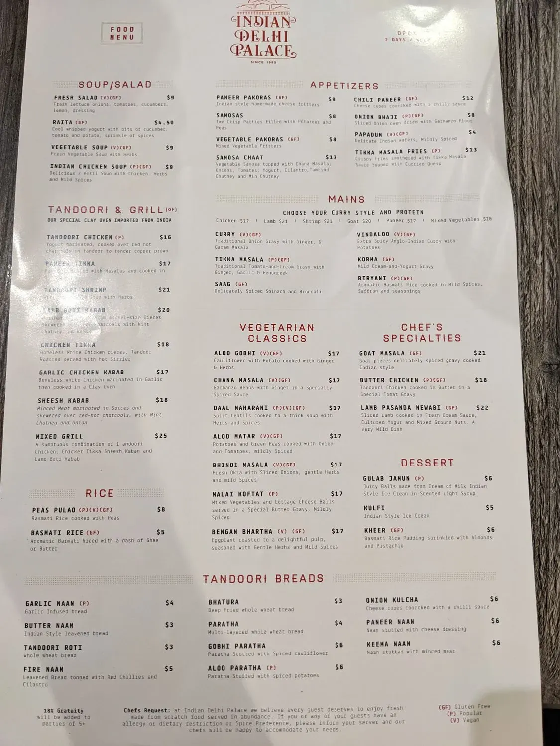 Menu 1