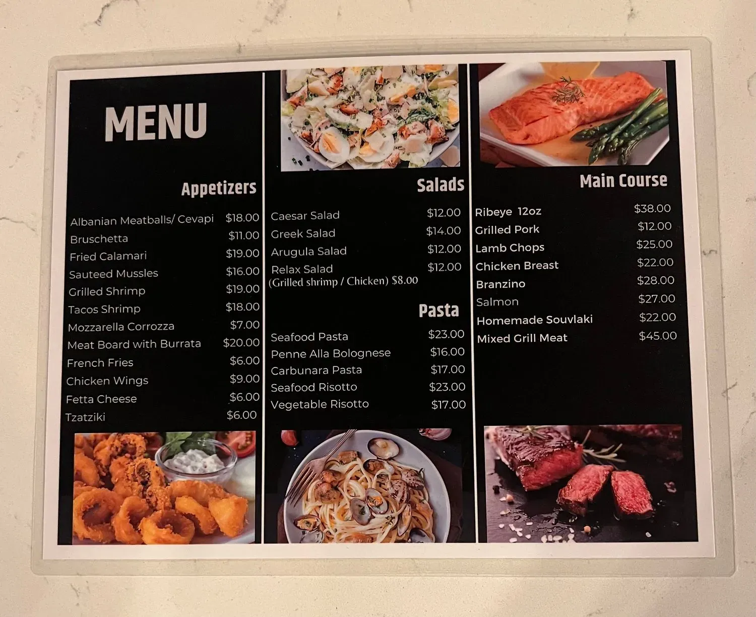 Menu 2