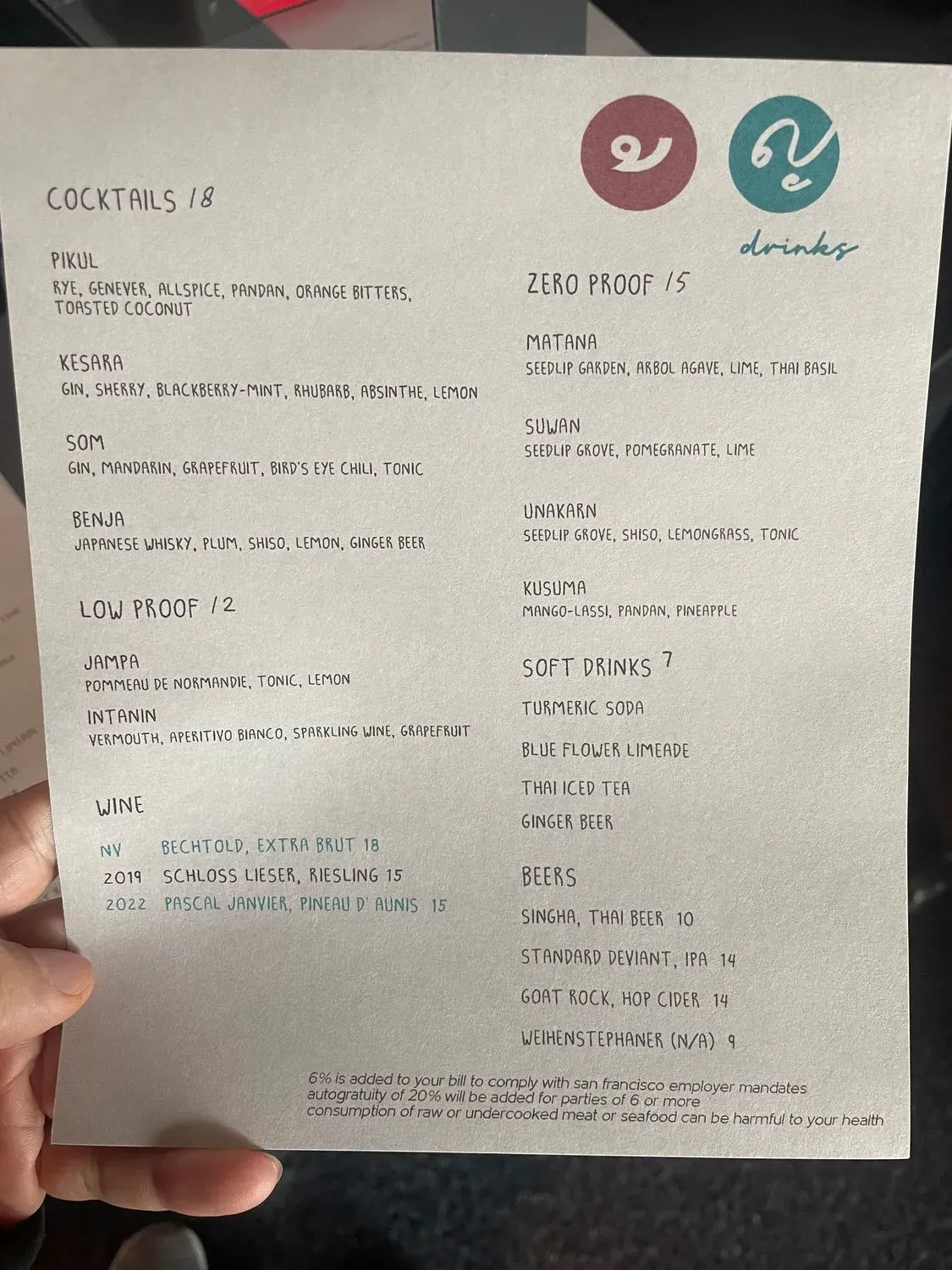 Menu 5