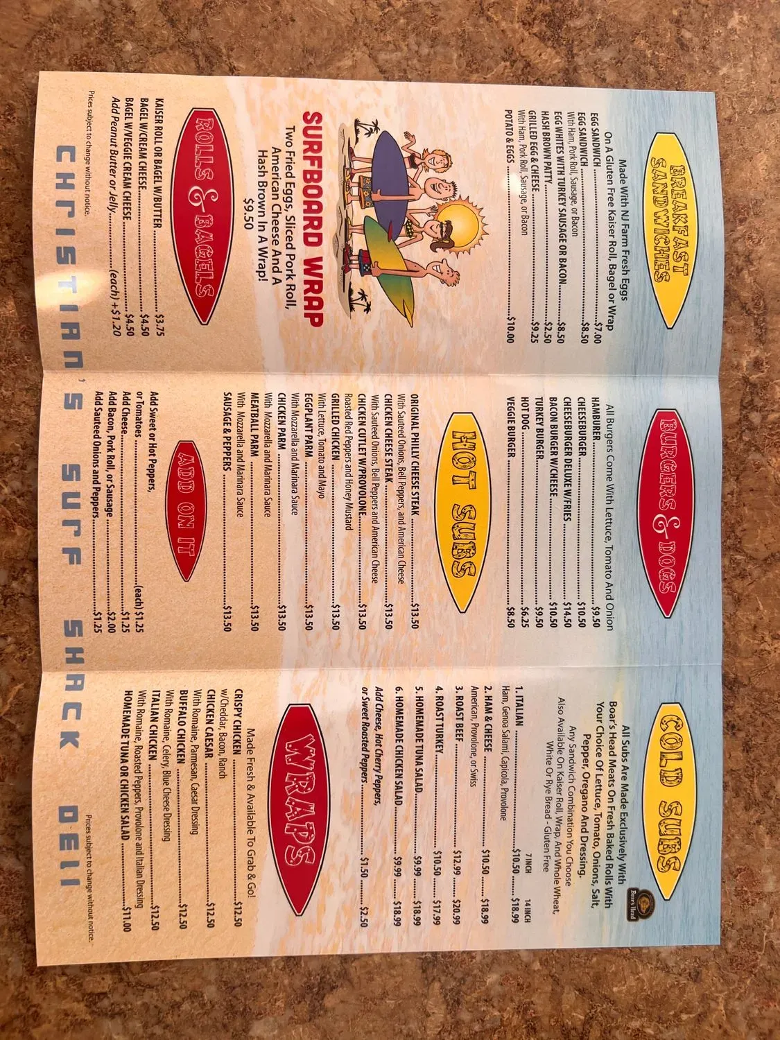 Menu 2