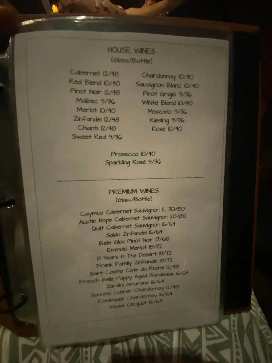 Menu 6