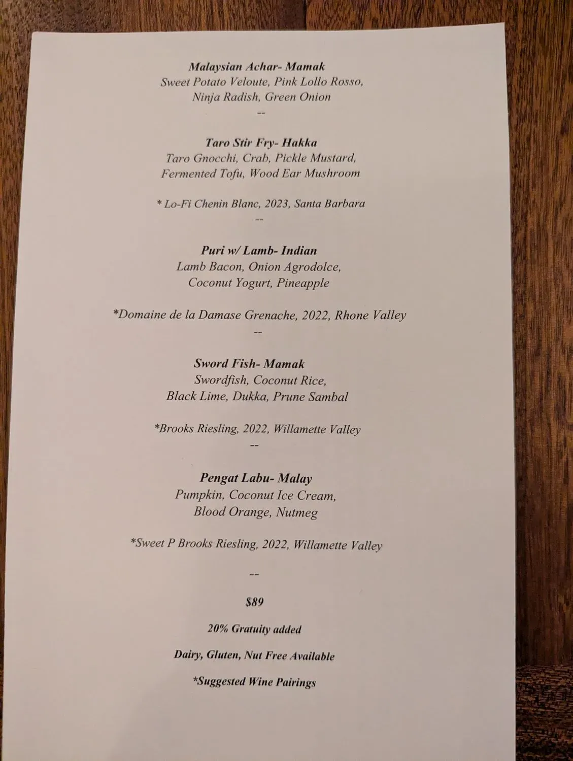 Menu 3