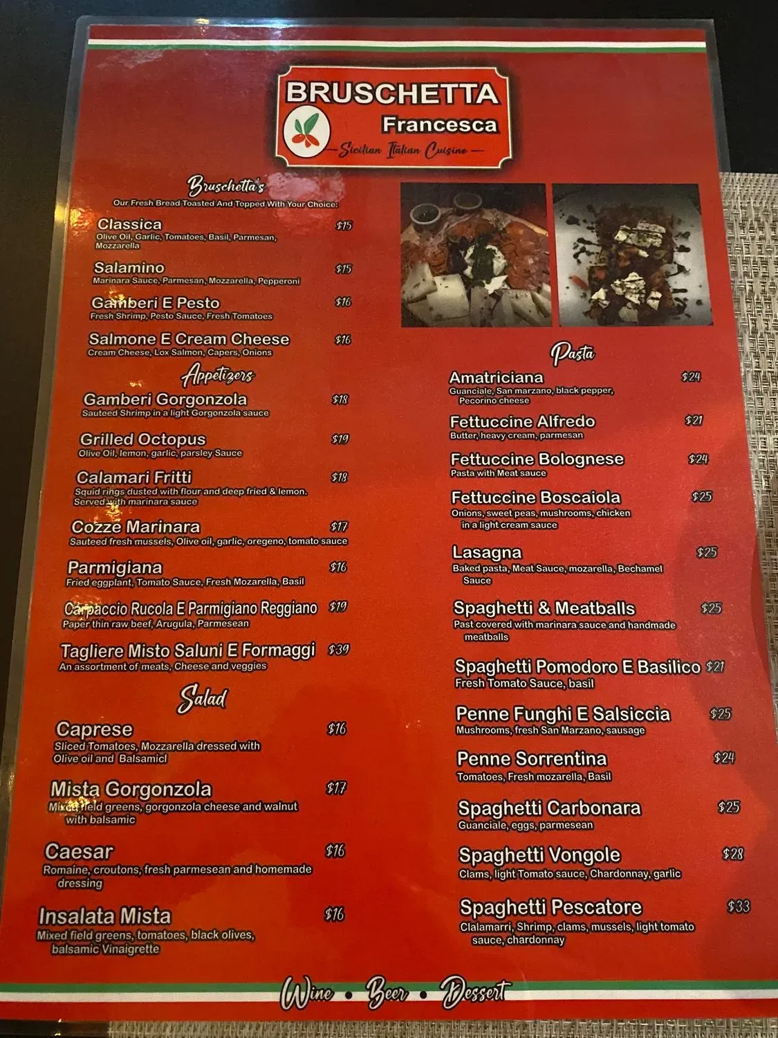 Menu 2