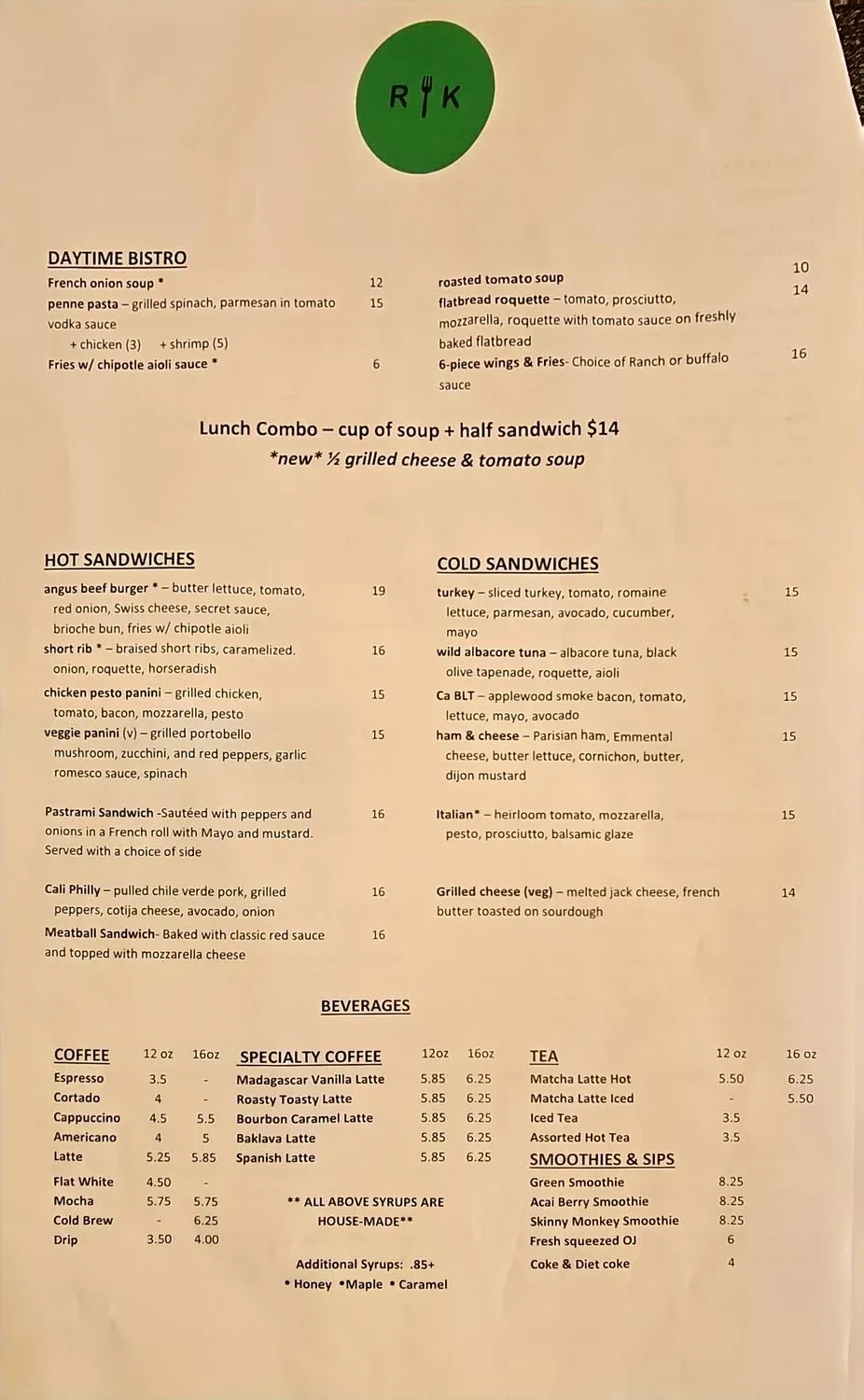 Menu 1