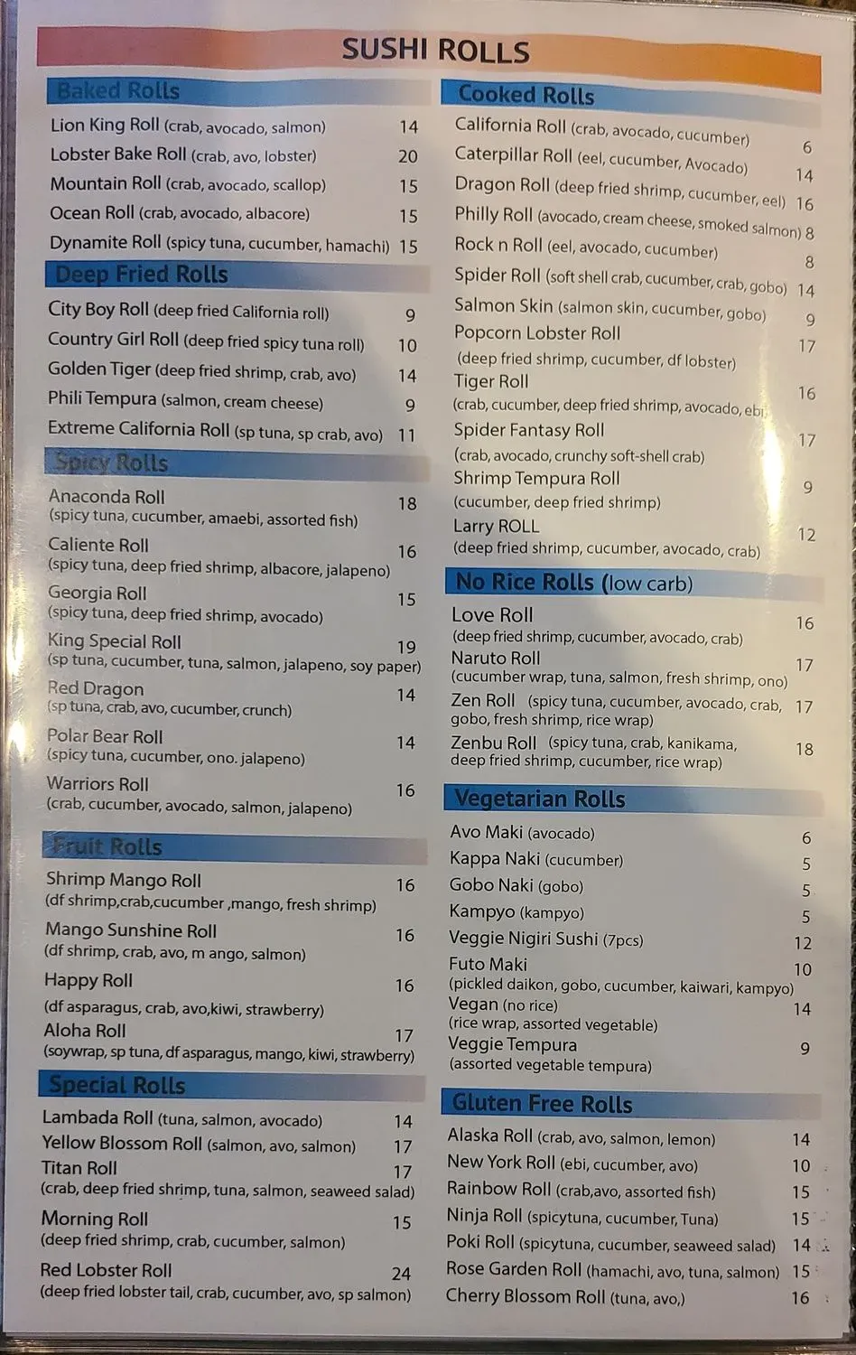 Menu 4