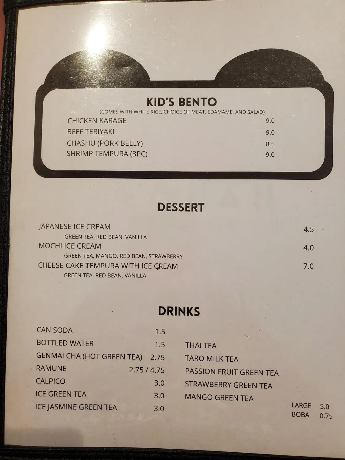 Menu 3