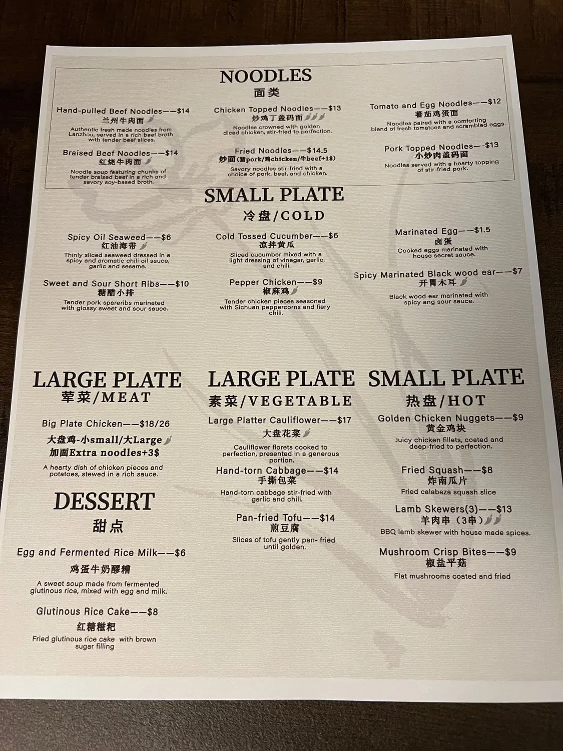 Menu 1