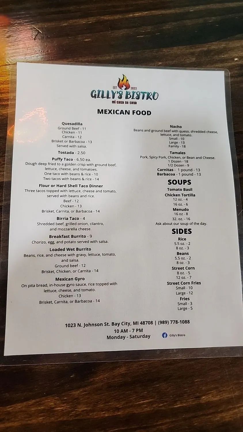 Menu 2