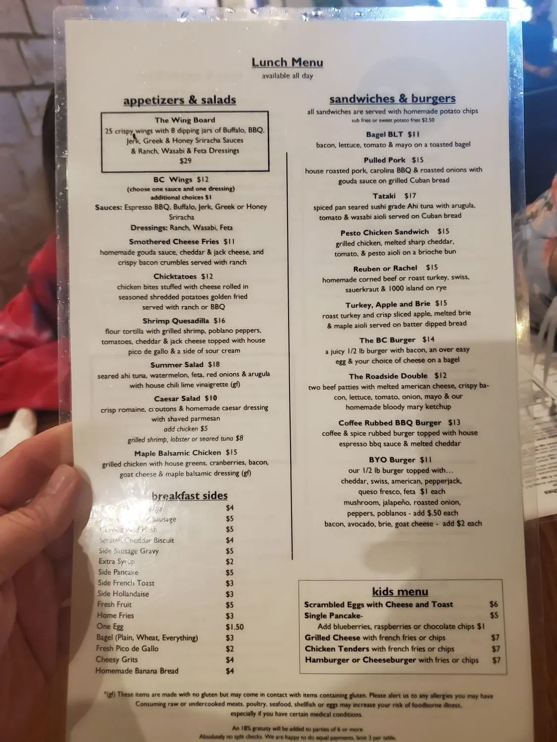 Menu 5