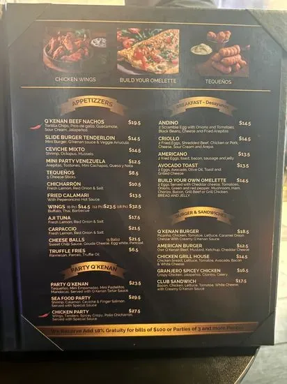 Menu 1