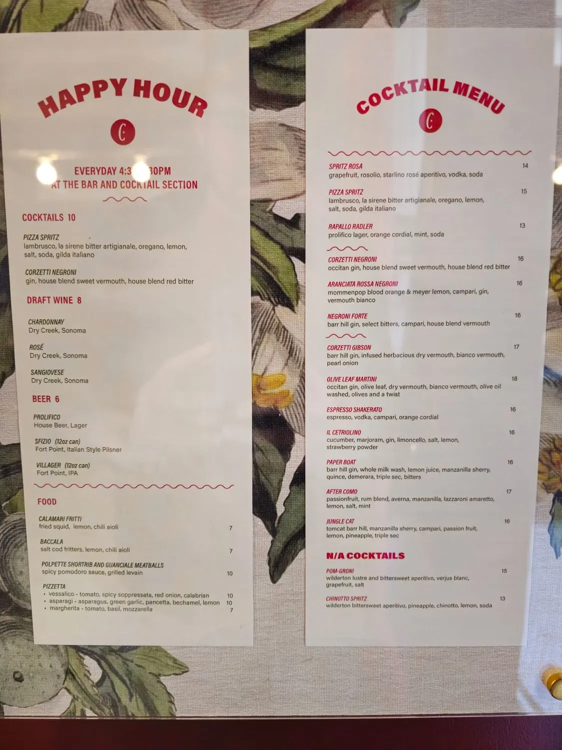 Menu 1