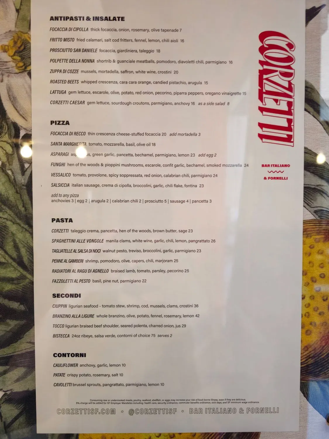 Menu 5