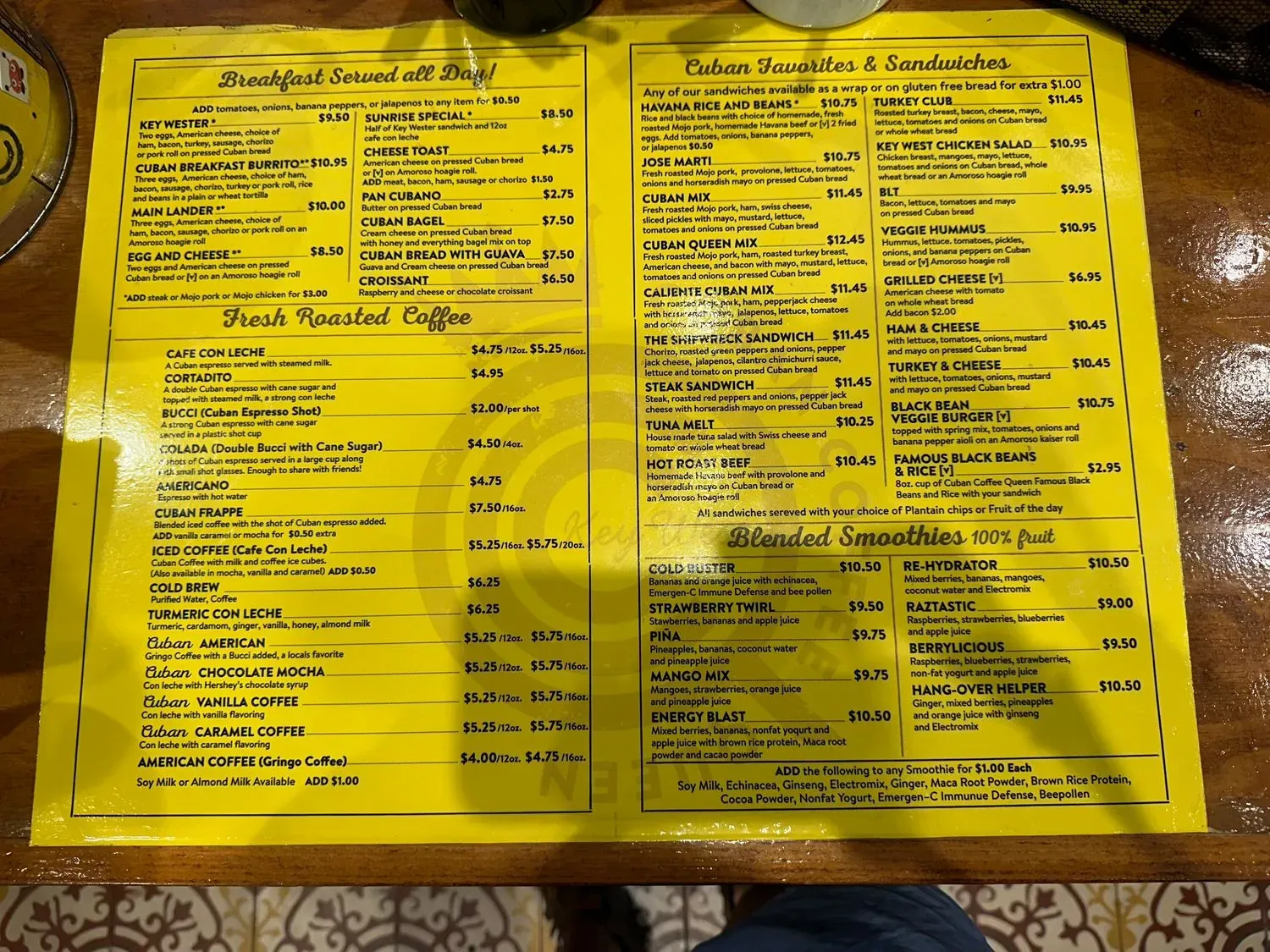 Menu 1