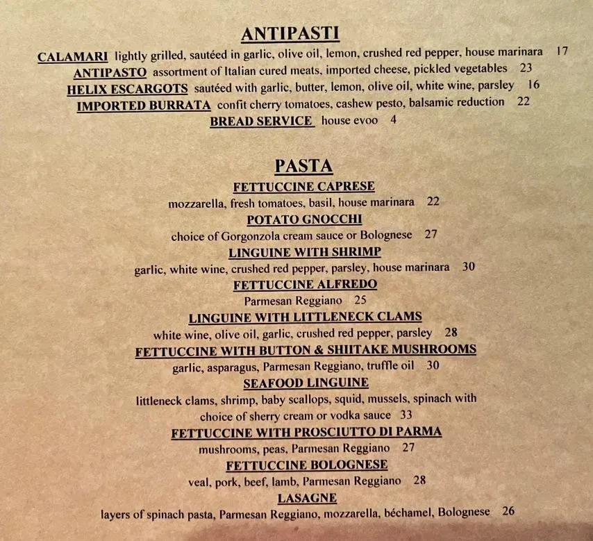 Menu 1