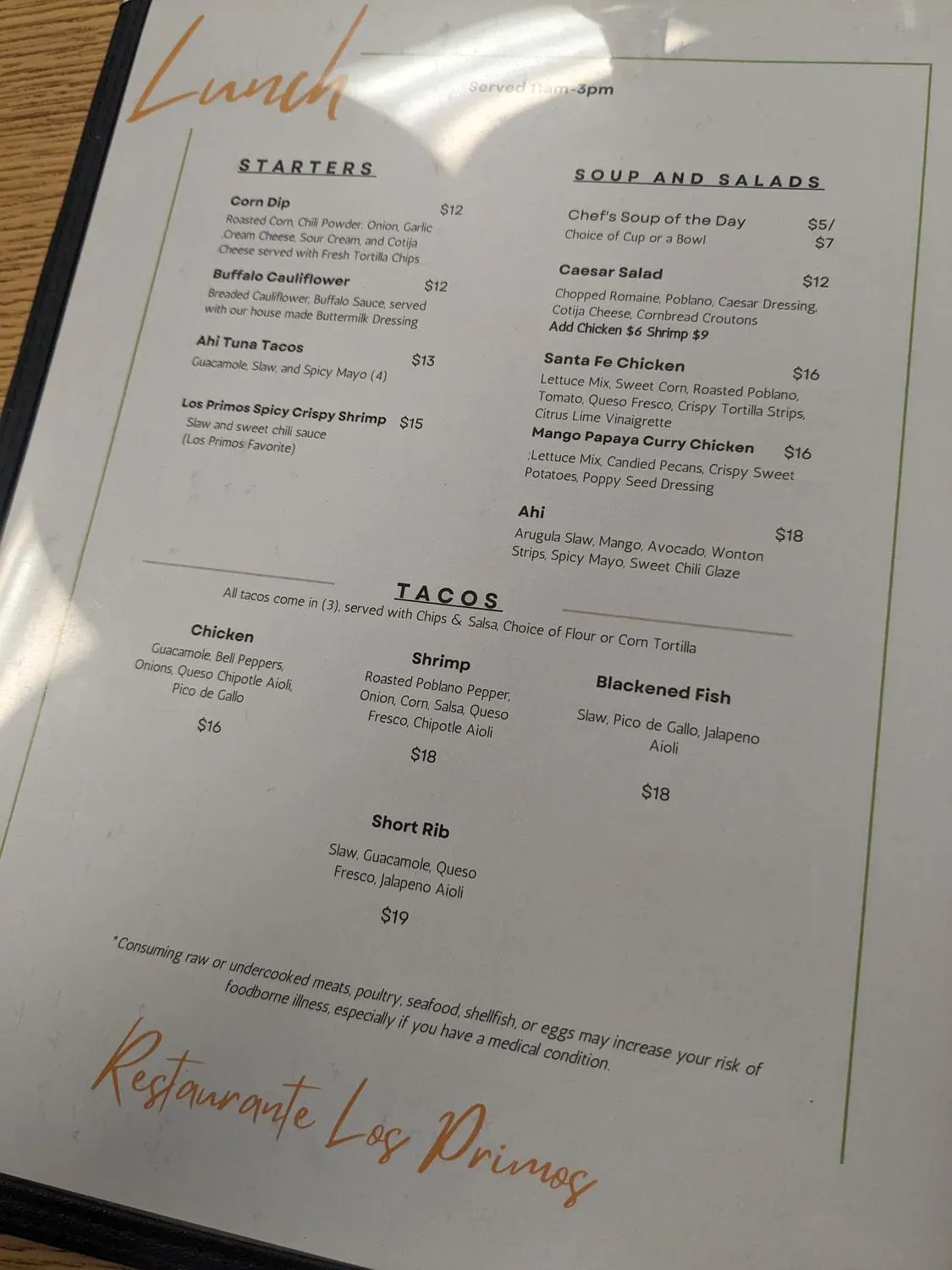 Menu 5