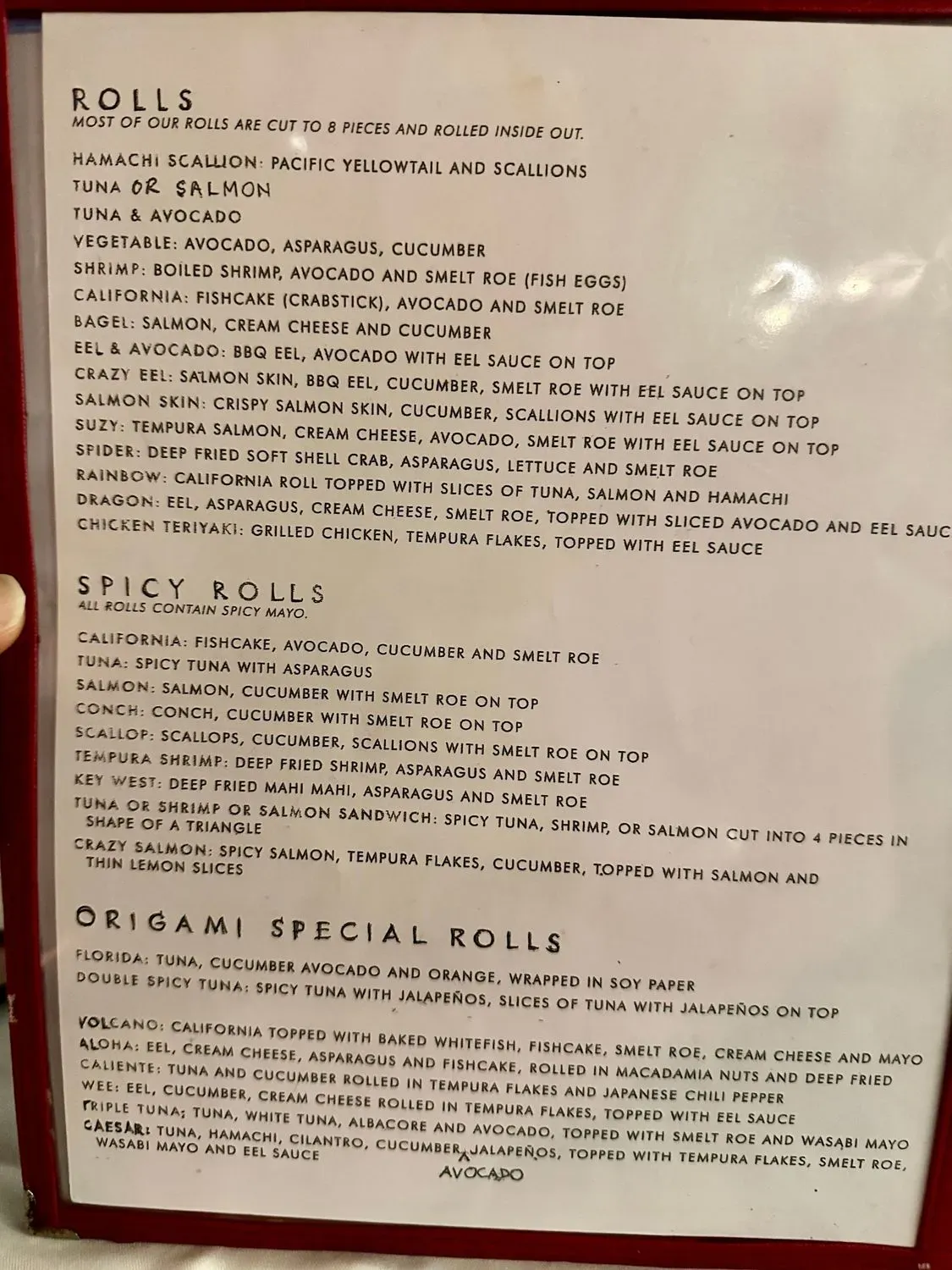 Menu 6