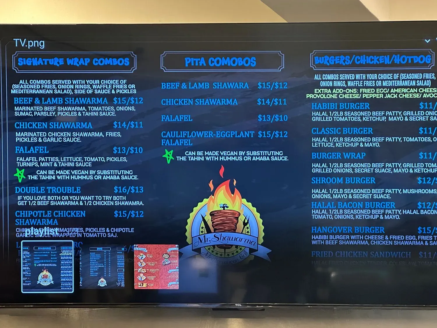 Menu 5